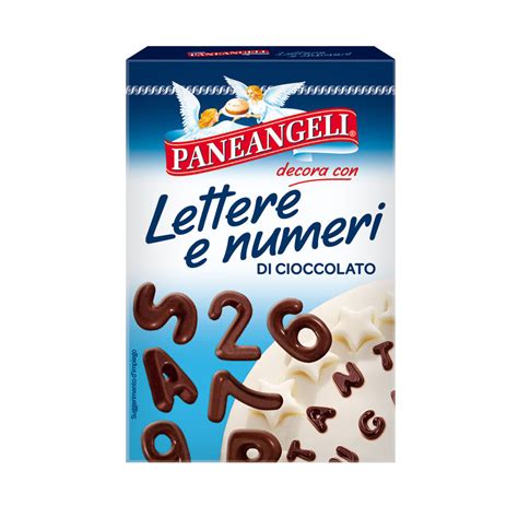 Lettere e numeri di cioccolato .